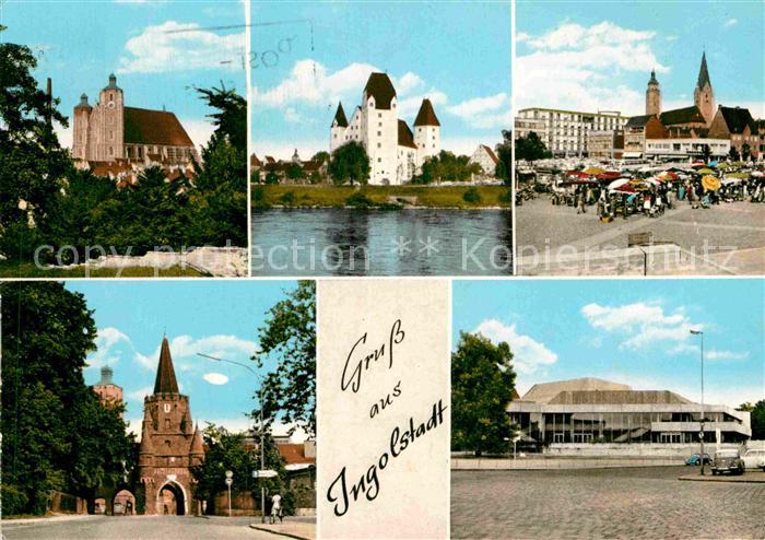 Ingolstadt Donau Tor Kirche Schloss