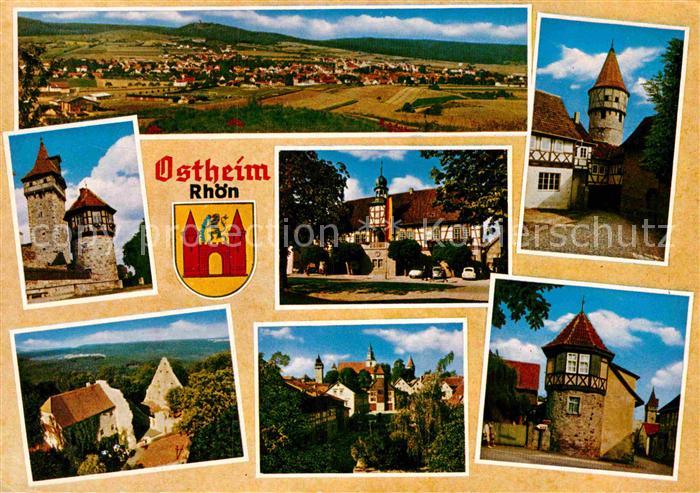 Ostheim Rhoen Lichtenburg Kirchenburg Rathaus Wehrturm