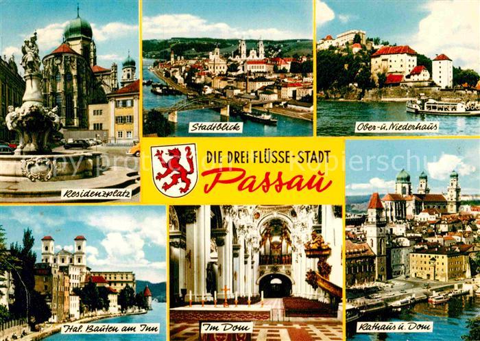 PAssAU Bayern Residenzplatz Rathaus Dom