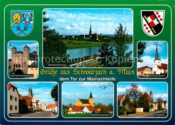 Schwarzach Main Gerlachshausen Schwarzenau Duellstadt Hoerblach
