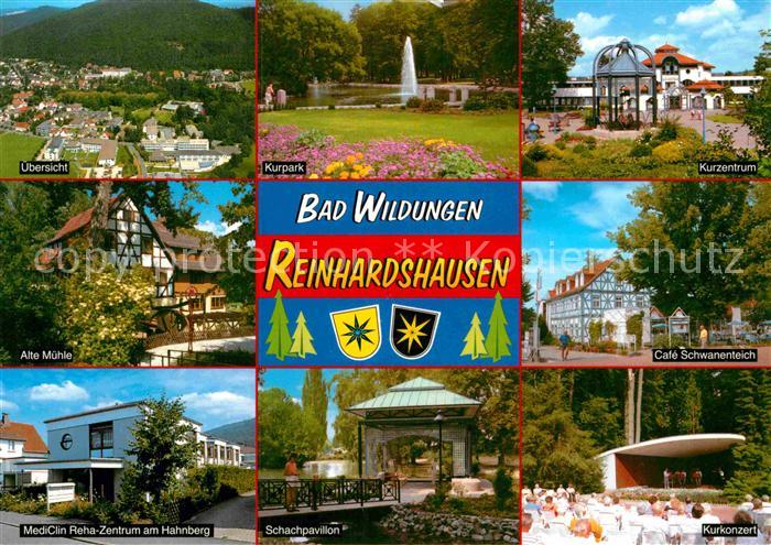 Bad Wildungen Cafe Schwanenteich Schachpavillon MediClin Reha-Zentrum Hahnberg M