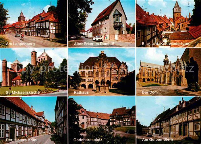 HILDESHEIM  CITY Rathaus Dom Godehardsplatz St. Michaeliskirche