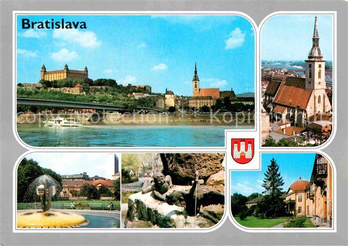 Bratislava Pressburg Pozsony Hrad Goticky dom Fontana Medickej zahrade