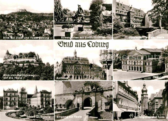 Coburg Rathaus Veste Theater Turm Schloss Ehrenburg