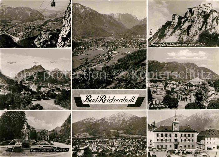 Bad Reichenhall Rathaus Predigtstuhlbahn Berghotel Kurhaus