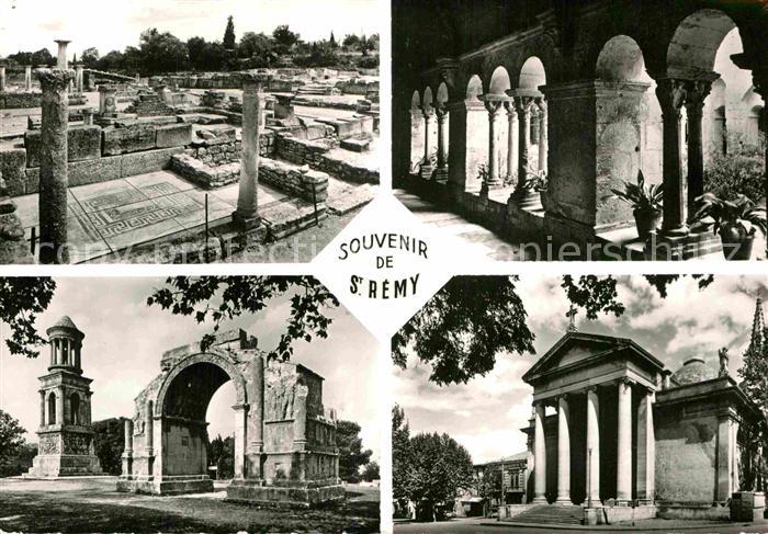 Saint-Remy-de-Provence Mosaique Atys Cloitre St-Paul Les Antiques Eslise St-Mart