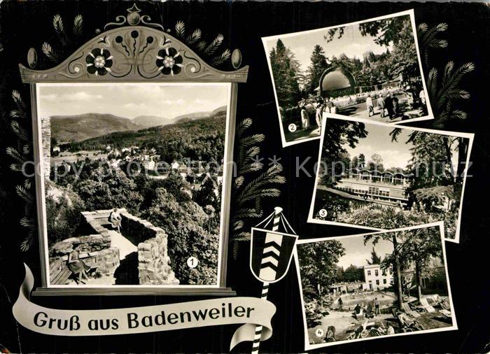 BADENWEILER BW Kurgarten Liegehalle Offenes Thermalschwimmbad