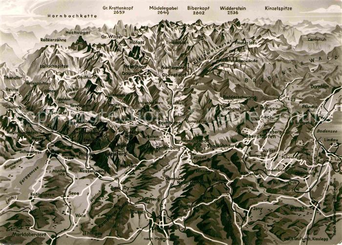 Lindau Bodensee Kinzelspitze Biberkopf Oberstdorf
