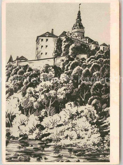 Friedland Mark Burg Kuenstlerkarte Wilhelm Koch