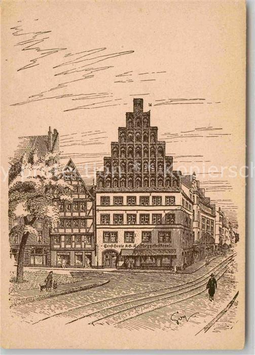 HANNOVER CITY Baudenkmaeler nach Originalen von F. O. Goy