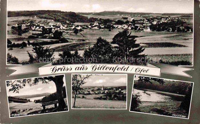 Gillenfeld Eifel Rheinland-Pfalz Panorama Pulvermaar Holzmaar