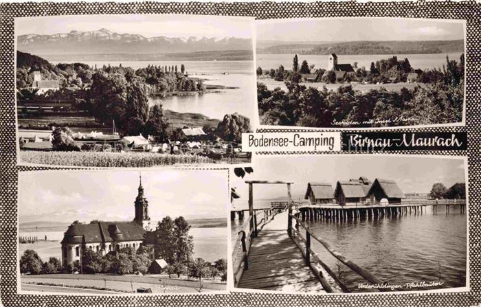 Maurach Birnau Bodenseekreis BW Panorama Alpenblick Bodensee Camping Seefelden I