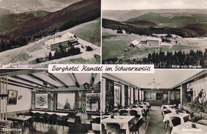 Kandel Breisgau Waldkirch BW Berghotel Luftbild Raststueble Restaurant Panorama