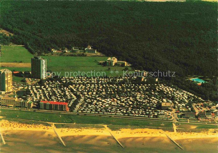 Sahlenburg Nordseebad Cuxhaven Niedersachsen Panorama mit Wernerwald