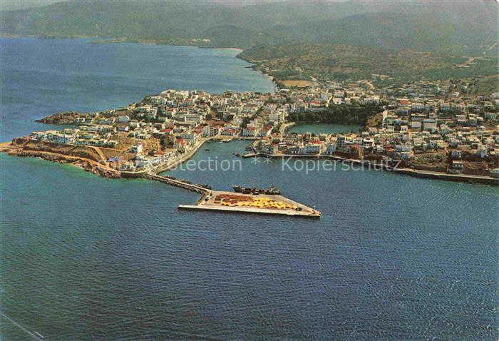 Aghios Nicolaos Aghios Nikolaos Crete Greece General view by air
