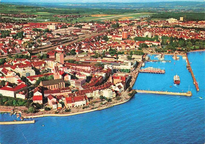 FRIEDRICHSHAFEN Bodensee BW Stadtpanorama Hafen