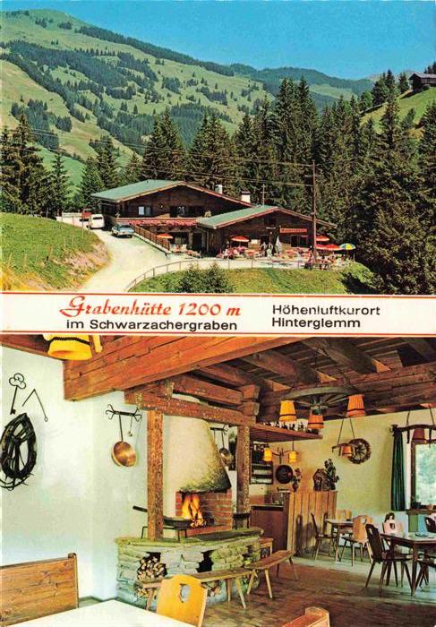 Hinterglemm Saalbach Pinzgau Pongau AT Grabenhuette im Schwarzachergraben Gastra
