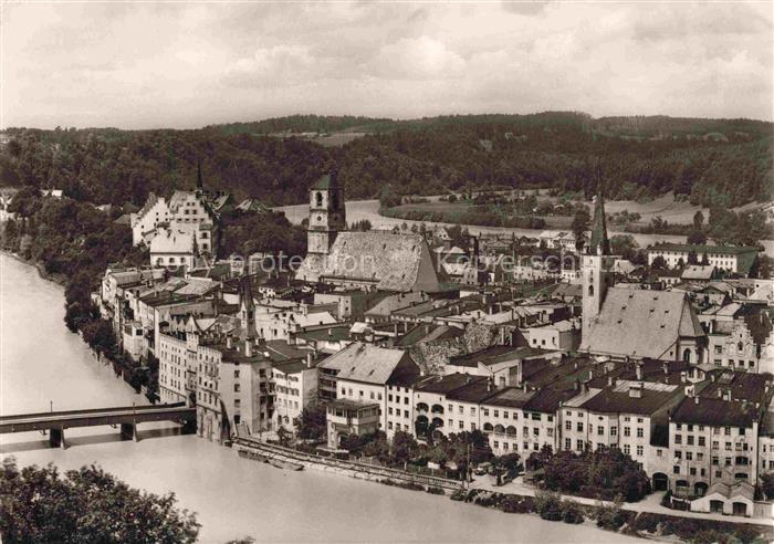 Wasserburg am Inn Bayern Panorama Blick vom Kellerberg