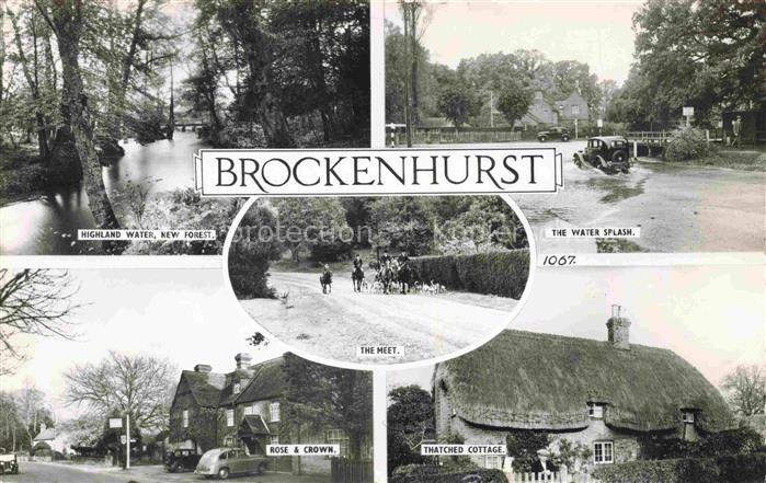 Brockenhurst Hampshire UK Highland Water The Water Splash The Meet Rose and Crow