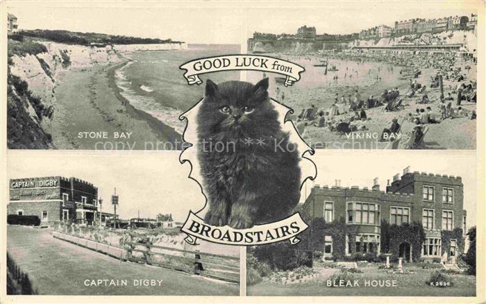 Broadstairs Kent UK Stone Bay Viking Bay Captain Digby Bleak House