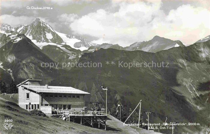 Kals-Lesach Grossglockner Tirol AT Bergbahn Restaurant Glocknerblick