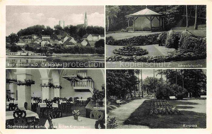 Bad Abbach Bayern Schwefelquelle Speisesaal Kurhaus der Roten Kreuzes Kurpark