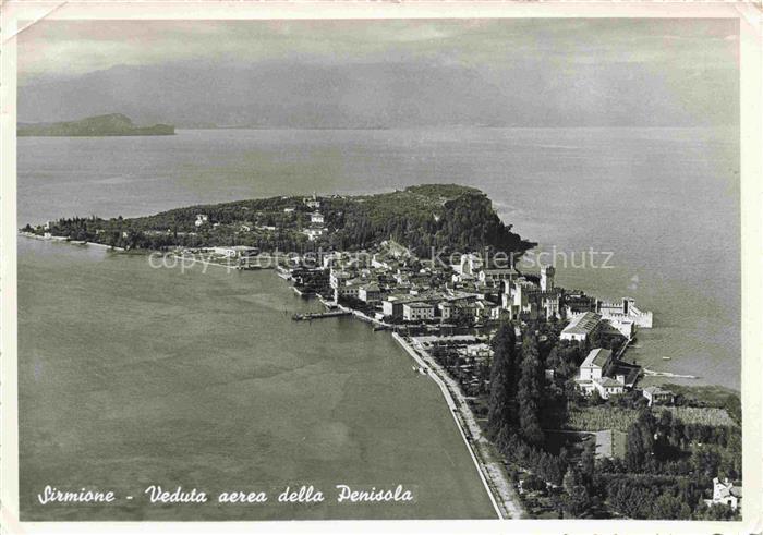 SIRMIONE Lago di Garda IT Veduta aerea della Penisola