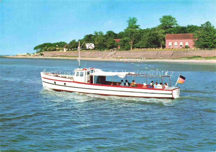 Dangast Nordseebad Varel Niedersachsen Kurhaus mit MS Edo Wiemken