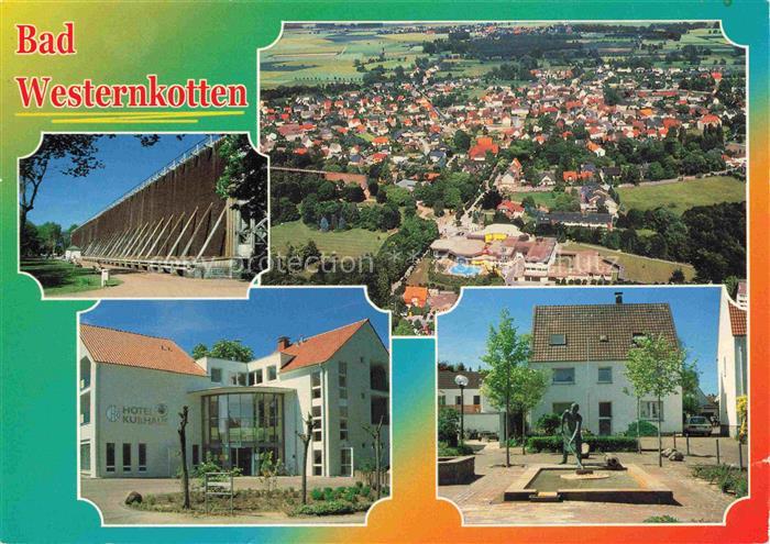 Bad Westernkotten Saline Fliegeraufnahme Hotel Kurhaus Skulptur