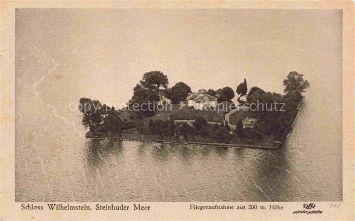 Steinhude Wunstorf Schloss Wilhelmstein Steinhuder Meer Fliegeraufnahme aus 200