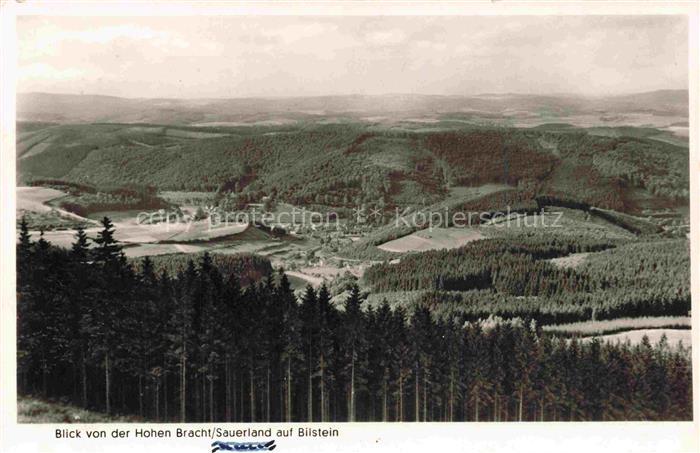 Bilstein Sauerland Lennestadt OLPE NRW Panorama Blick von der Hohen Bracht
