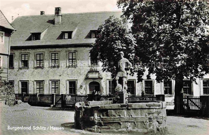 Schlitz Hessen Ottoburg Marktplatz Brunnen Burgenstadt