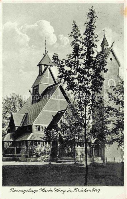 Brueckenberg Krummhuebel Riesengebirge PL Kirche Wang