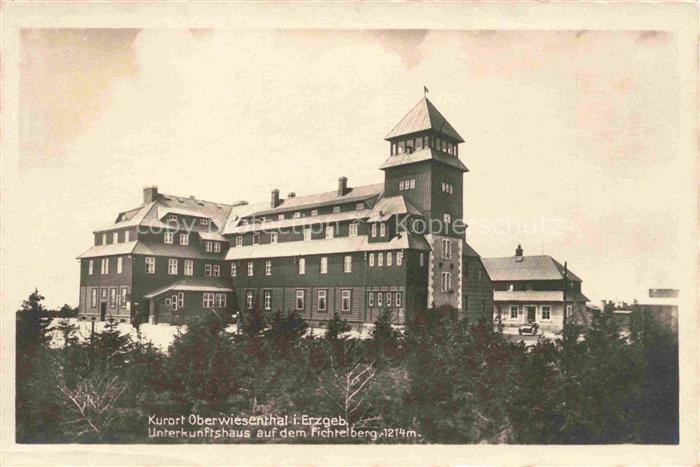 Oberwiesenthal Erzgebirge Sachsen Unterkunftshaus auf dem Fichtelberg