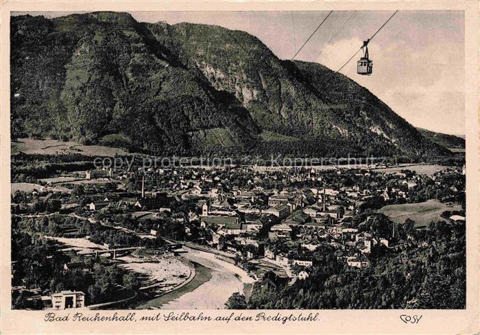 BAD REICHENHALL Bayern Panorama Seilbahn auf den Predigtstuhl