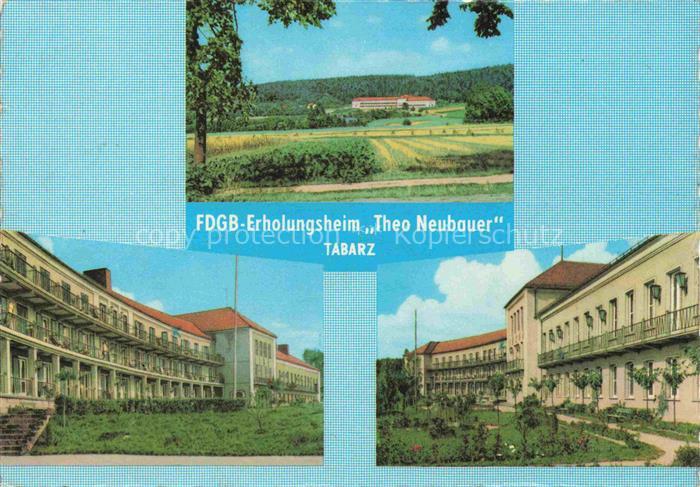 Tabarz Bad Tabarz Thueringen Panorama FDGB Erholungsheim Theo Neubauer
