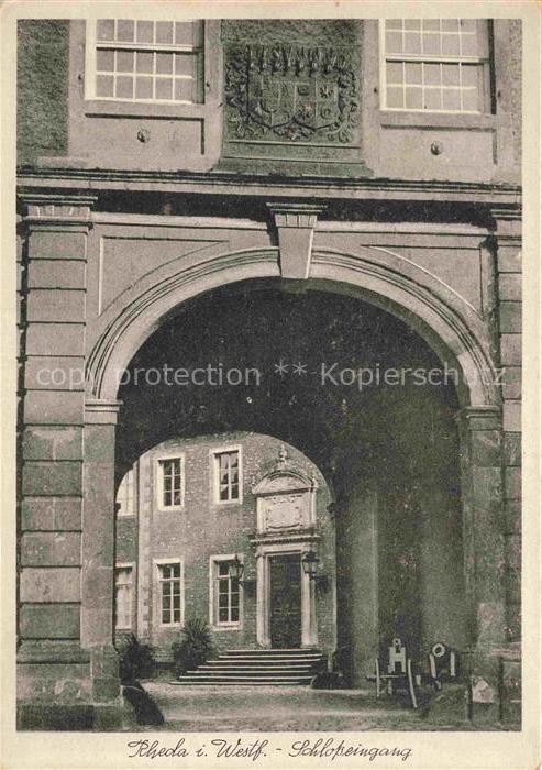 Rheda -Wiedenbrueck Westfalen Schloss Eingang