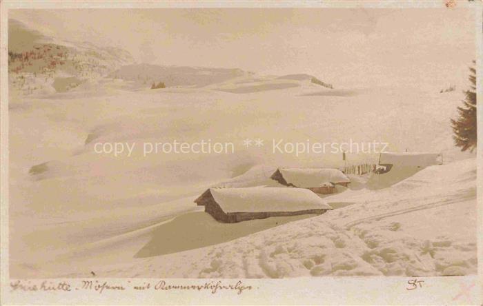 Waidring Tirol AT Skihuette Moesern Winterpanorama