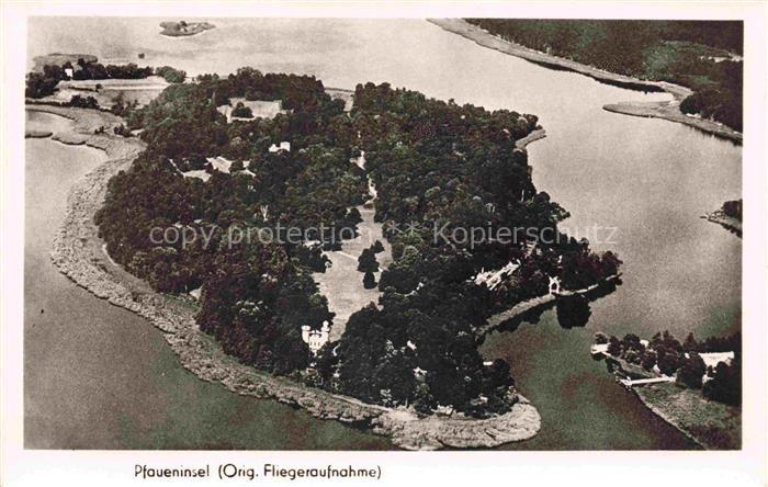 Pfaueninsel BERLIN Fliegeraufnahme