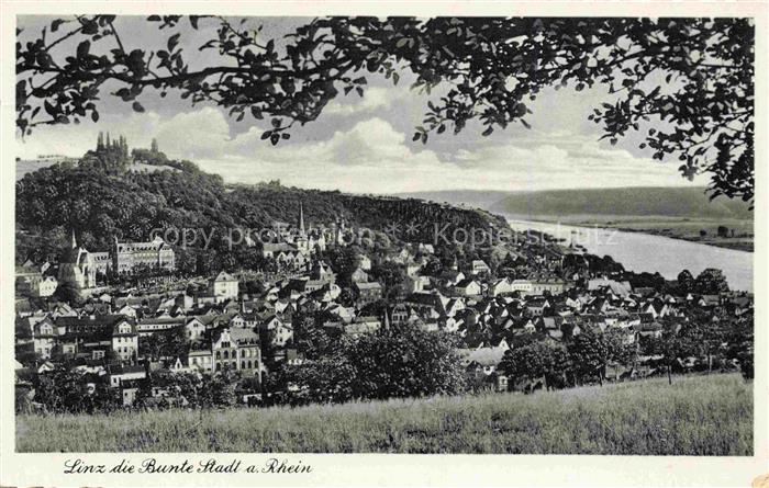 Linz Rhein Rheinland-Pfalz Panorama Bunte Stadt am Rhein