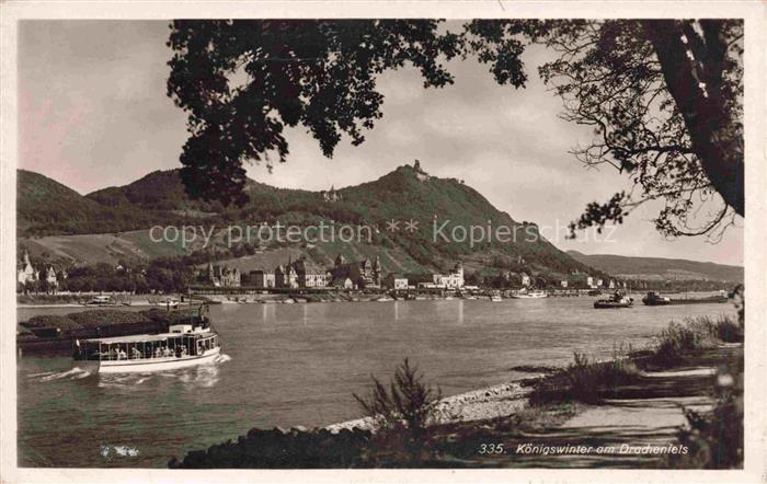 Koenigswinter Rhein Uferpromenade am Rhein Dampfer Nr. 335 Rheingold-Serie