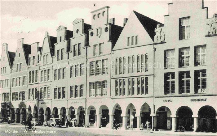 MueNSTER   Westfalen NRW Prinzipalmarkt Giebelhaeuser