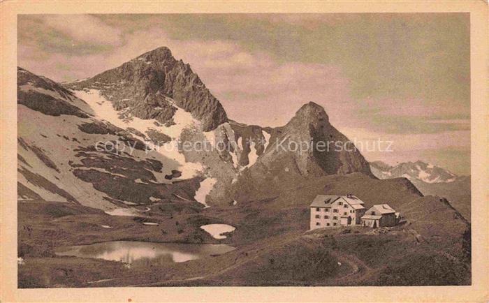 OBERSTDORF Bayern Panorama Rappenseehuete mit Rappenkopf Allgaeuer Alpen
