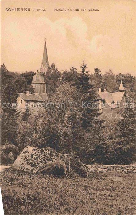 Schierke Harz Partie unterhalb der Kirche