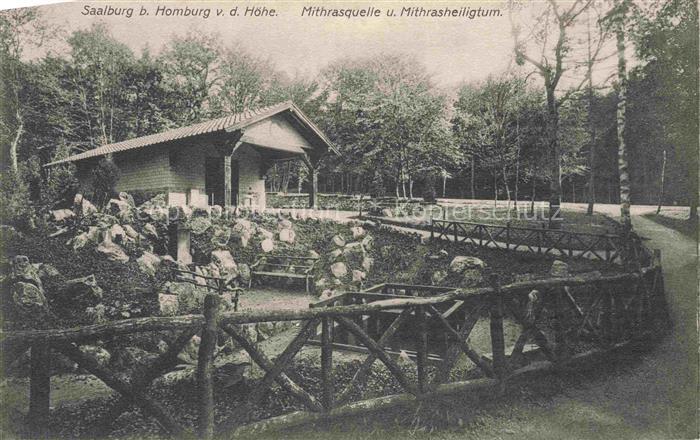 Saalburg  Roemercastell Bad Homburg Hessen Mithrasquelle und Mithrasheiligtum