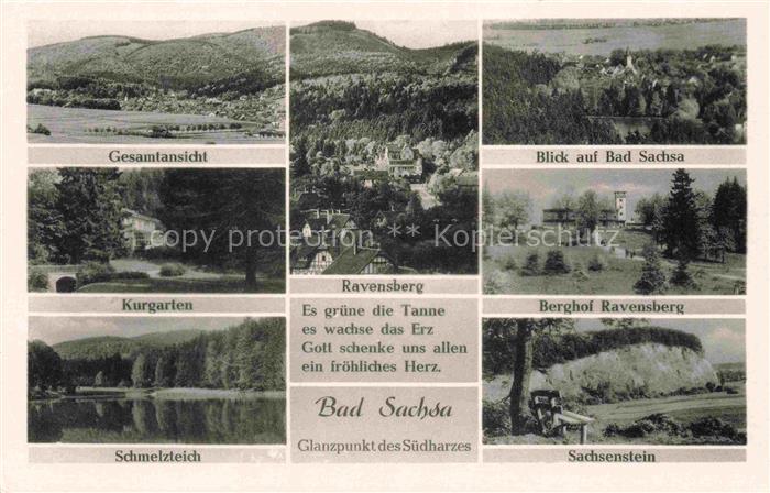 Ravensberg 670m Bad Sachsa Harz Niedersachsen Panorama Kurgarten Schmelzteich Be