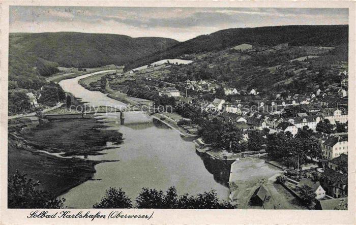 Bad Karlshafen Bad Carlshafen Kassel Hessen Panorama Solbad