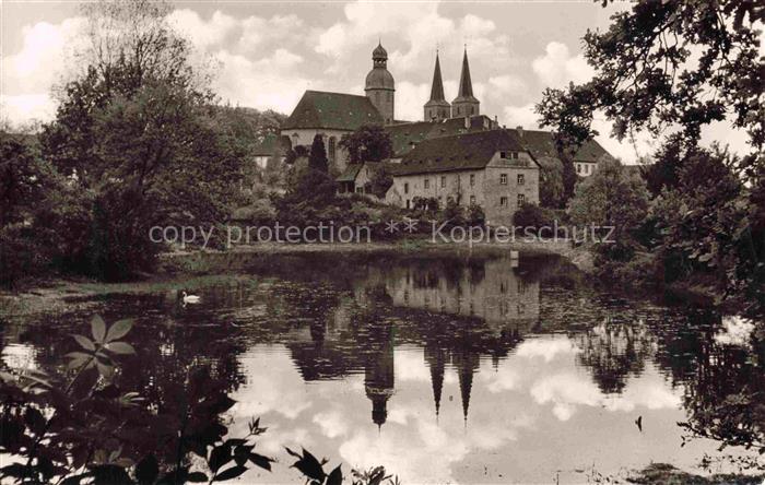 Steinheim Westfalen HoeXTER NRW Ehemaliges Kloster Marienmuenster Teich
