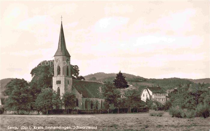 Sexau Emmendingen BW Blick zur Kirche