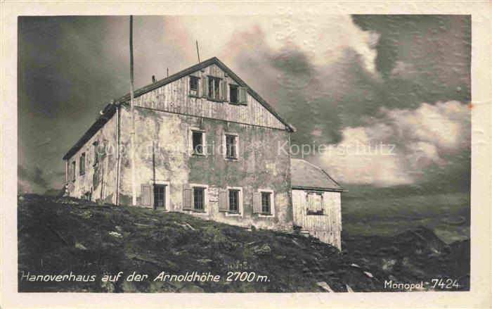 MALLNITZ  Tauernbahn Kaernten AT Hannoverhaus Berghaus auf der Arnoldhoehe